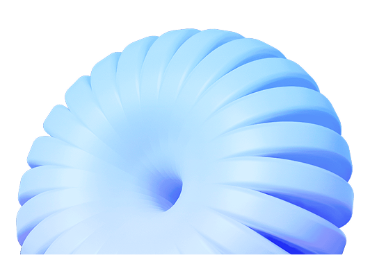 Abstract blue spiral shape